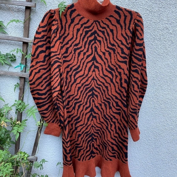 Ulla Johnson Joni Zebra Print Dress - Picture 5 of 10